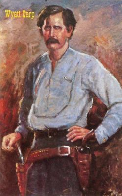 Click to view full size image
==============
Wyatt Earp
"Wyatt Earp"
Famous Western Lawman and Gun Fighter.
This Authentic portrait by Western Painter, Lea McCarty, hangs in the Frontier Lounge of the Commercial Hotel in Elko, Nevada.
 Wyatt Earp
"Wyatt Earp"
Famous Western Lawman and Gun Fighter.
This Authentic portrait by Western Painter, Lea McCarty, hangs in the Frontier Lounge of the Commercial Hotel in Elko, Nevada.