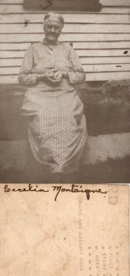 Claire Cecelia Montaigne Hockett

THIS HAS BEEN RETURNED TO FAMILY

This cut up Real Photo Postcard (RPPC) States: "Cecelia Montaigne"

