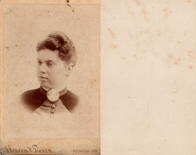 Unidentified

Unidentified Cabinet Card Photo in the Hector Pence Family Album.

The Photographers name is "Hengen & Ticken", Rockville, Indiana.
