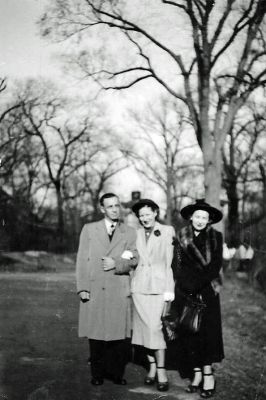 Rita (Center) & Unidentified

THIS HAS BEEN DONATED TO THE FILM ARCHIVE, (THE NATIONAL ARCHIVES OF ESTONIA)

Reverse side is signed by "Rita, New York, 18 May 1950". Note: Rita (lady at center) can be found in other photos within this album. Apparently, she was able to eventually go to New York. It's unclear as to whether Rita was a refugee or one of the camp employees (or both). The other two people in the photo aren't identified.

