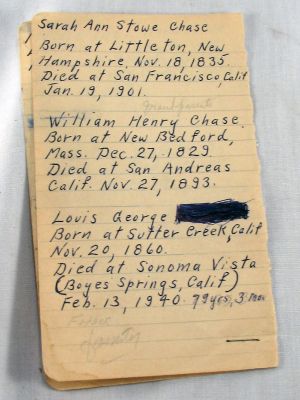 Sarah Chase Family Bible

This is being Shared by Cheryl Webber.

Sarah Chase Family Bible

