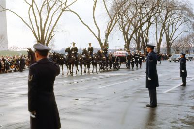 Dwight D. Eisenhower Funeral, 1969

THIS HAS BEEN DONATED TO DWIGHT D. EISENHOWER MUSEUM.

This was Donated by Lynn Sochurek Ammirato.

This has been Identified as scenes from Dwight D. Eisenhower's Funeral.

The Slide is Dated April 1969.
