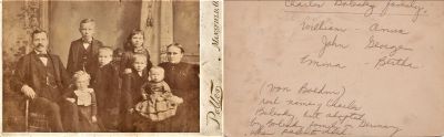Charles Bolesky & Family

THIS HAS BEEN RETURNED.

This Cabinet Card Photo States: "The Charles Bolesky Family"

The Photographers name is "Pollen" Mansfield, Ohio, USA

See Back For Description.
