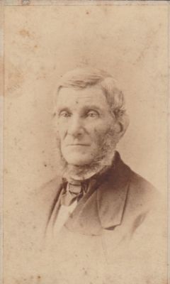 Samuel Noyes Hall

This is being Shared by Paul Skipper.

This CdV Photograph is of Samuel Noyes Hall.

Born 2 May 1813 Windsor, Massachuetts & Died 1 November 1889 in Pittsfield, Massachusetts.

Samuel Noyes Hall was the son of Asa Hall & Martha Ford. Samuel Noyes Hall was Married 6 September 1838 in Windsor, Massachusetts to Sarah Wiley Russell. 
