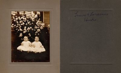 Louise & Lorraine Hicks (Twins)

THIS HAS BEEN RETURNED TO FAMILY

This Cabinet Card Photo States: "Louise & Lorraine Hicks"
