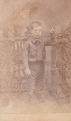 Unidentified

THIS HAS BEEN DONATED TO THE JAMES A. GARFIELD NATIONAL HISTORICAL MUSEUM

This was Donated by Jessica Quiroz

Unidentified CdV Photograph

NOTE: This CdV Photograph has been compared to other known photos of the Garfield boys, and this child is clearly one of them, but it's currently uncertain which one. He most strongly resembles Abram and James R. Garfield. At this approximate age, the boys each looked very much alike. 
