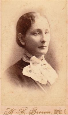 Ellen "Nellie" Rudolph Rockwell

THIS HAS BEEN DONATED TO THE JAMES A. GARFIELD NATIONAL HISTORICAL MUSEUM

This was Donated by Jessica Quiroz

This CdV Photograph as been identified as Ellen "Nellie" (Rudolph) Rockwell, sister of First Lady, Lucretia (Rudolph) Garfield. 

The Photographers name is "Brown", Clyde, Ohio. 
