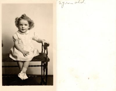 Click to view full size image
==============
Unidentified
Unidentified Photo
The back of the photo states: "2 years old"
Unidentified
Unidentified Photo
The back of the photo states: "2 years old"