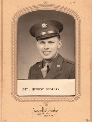 Sgt. George William Beljean

THIS HAS BEEN RETURNED TO FAMILY

This is a Photo of SGT. George William Beljean.

The Photographers name is "Fasett's Studio", Little Rock & Conway, Arkansas. 
