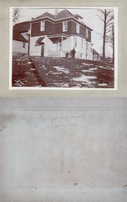The Beljean House

THIS HAS BEEN RETURNED TO FAMILY

This Cabinet Card Photo States: "The Beljean House", Elgin, Illinois.
