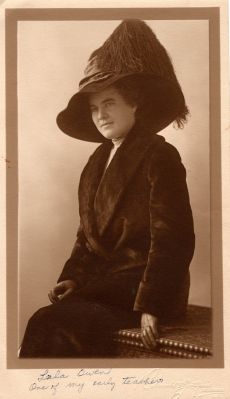Click to view full size image
==============
Lola Owen
This Photo States: "Lola Owen, one of my early teachers"
The Photographers name is "Oswald & Guth_____", 1023 Main, Kansas City, Missouri
Lola Owen
This Photo States: "Lola Owen, one of my early teachers"
The Photographers name is "Oswald & Guth_____", 1023 Main, Kansas City, Missouri