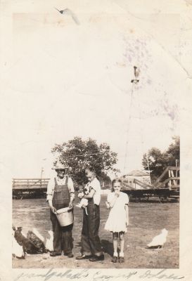 Grandpa _____, Ernest N. “Ernie” Beilke & Dolores Arlene Beilke 

THIS HAS BEEN RETURNED TO FAMILY

The Front side of this Photo States: "Grandpa ____, Ernest & Delores"

NOTE: Delores is Elmer Ferdinand’s daughter. Born in 1936. 
