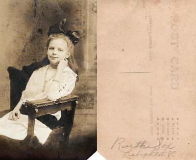 Ruth Sox

This Real Photo Postcard States: "Ruth Sox, Lehighton, Pennsylvania.

