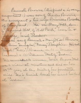 Captain Sally Louisa Tompkins Genealogy Book, Page 10

THIS HAS BEEN DONATED TO THE VIRGINIA MUSEUM OF HISTORY & CULTURE.

Tompkins Genealogy Book.

Page 10
