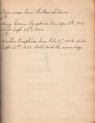 Captain Sally Louisa Tompkins Genealogy Book, Page 19

THIS HAS BEEN DONATED TO THE VIRGINIA MUSEUM OF HISTORY & CULTURE.

Tompkins Genealogy Book.

Page 19
