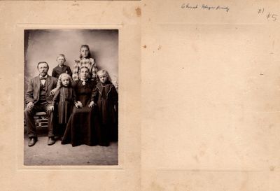 Click to view full size image
==============
Christ Glazer & Family
This photo mounted on board states: "Christ Glazer Family"
Christ Glazer & Family
This photo mounted on board states: "Christ Glazer Family"