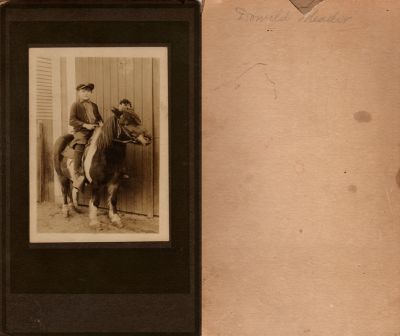 Donald Meador

This photo mounted on board states: "Donald Meador"
