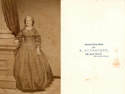 Unidentified

Unidentified CdV Photograph in the Mary Paul Stroud Family Album

The Photographers name is "F. Gutekunst", Philadelphia, Pennsylvania

