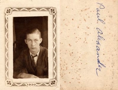 Paul Rankin Alexander

This Photo States: "Paul Alexander, 1930"
