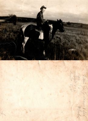 Don E. Cason

This photo states: "Don E. Cason & Sal Lobo, Age 16, weight 175 & height 6' 0"."
