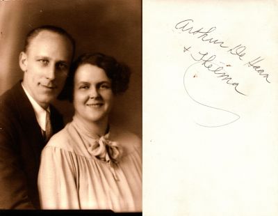 Arthur & Thelma DeHaan

This photo states: "Arthur & Thelma DeHaan"
