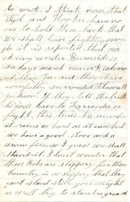 Leroy Wheeler Civil War Letter

THIS HAS BEEN DONATED TO THE NEW YORK STATE MILITARY MUSEUM.

Civil War Letter Home, (Leroy M. Wheeler) Album. Complete transcribed text of letter in album description. The original letter is four pages long, and was donated by Judy Gelfand.
