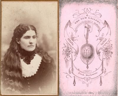 Unidentified

This was Donated by Cheryl Webber.

Unidentified CdV Photograph in the Daniel Benjamin Troutman Family Album.

The Photographers name is "The New Gallery, Fred Beckman", Ottawa, Kansas.
