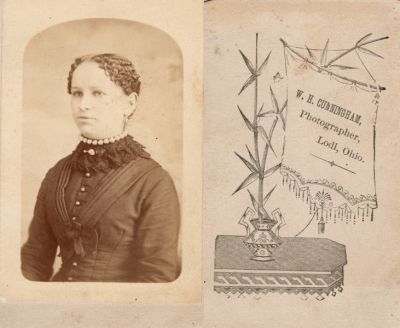 Unidentified

This was Donated by Cheryl Webber.

Unidentified CdV Photograph in the Daniel Benjamin Troutman Album.

The Photographers name is "W. H. Cunningham", Lodi, Ohio.

