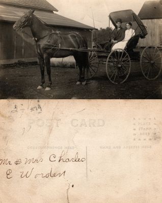 Mr. & Mrs. Charles E. Worden

This was donated by Diane Senalik.

This Real Photo Postcard (RPPC) States: "Mr. & Mrs. Charles E. Worden"

