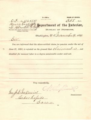 Henry Goodapple

This was Donated by Mary Muhlfeld

Civil War Document for Henry Goodapple
