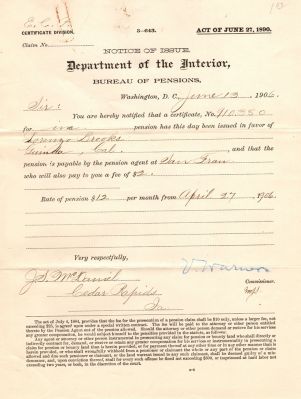 Lorenzo Brooks

This was Donated by Mary Muhlfeld

Lorenzo Brooks Civil War Document
