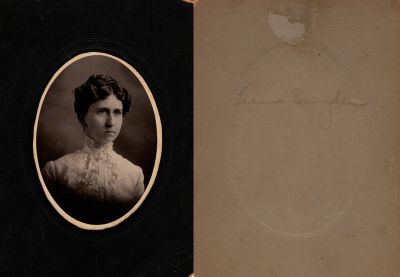 Luna Snyder

This photo mounted on board states: "Luna Snyder"

The Photographers name is "Phares & Wilson?", Kansas City, Missouri
