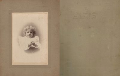 Paul Murray Ellis

This photo mounted on board states: "Paul Murray Ellis, taken on 27 June 1896. Born 14 March 1893"
