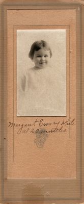 Margaret Emery White

This was Donated by Lori Bateman.

This photo states: "Margaret Emery White at 20 months"
