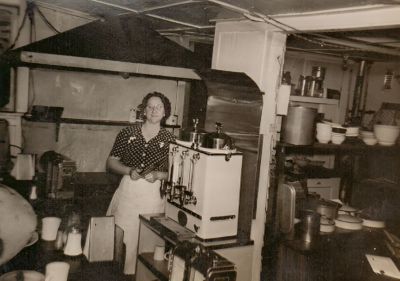 Lova Laverne Higday Sanford

This was shared by Laverne Armstrong

This is a photo of Lova Laverne Higday Sanford. This was Taken at the Owl Cafe of which she owned & operated. 

