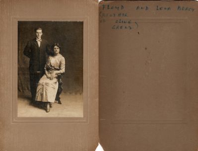 Click to view full size image
==============
Floyd J. Bracy & Lena M. Trowbridge Bracy
THIS HAS BEEN RETURNED TO FAMILY
This was Donated by Cheryl Webber/ The Terry Girls Genealogy.
This photo mounted on board states: "Floyd & Lena Bracy, (Brother of Olive ___?)
Floyd J. Bracy & Lena M. Trowbridge Bracy
THIS HAS BEEN RETURNED TO FAMILY
This was Donated by Cheryl Webber/ The Terry Girls Genealogy.
This photo mounted on board states: "Floyd & Lena Bracy, (Brother of Olive ___?)