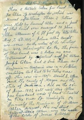 David R. H. Allen

THESE NOTES WERE SHARED BY A ANONOYMOUS MEMBER.

Notes Taken from the Allen Family Bible.
