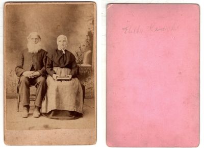 Elisha Henricks & Unidentified

This was Donated by Cheryl Webber/ The Terry Girls Genealogy.

This Cabinet Card Photo States: "Elisha Henricks"
