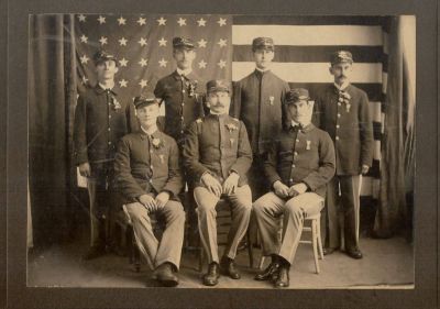 Sons of Veterans Of The Civil War (SUVCW)

THIS HAS BEEN DONATED TO THE NEW ENGLAND CIVIL WAR MUSEUM & RESEARCH CENTER.

This has been ID'D as the Sons of Veterans (of the Civil War) organization...later called Sons of Union Veterans. This was taken 1912 or later.

The photo mounted on board was taken in New Britain, Connecticut, USA
