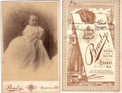 Click to view full size image
==============
Francis Frith Pickslay
THIS HAS BEEN RETURNED TO FAMILY
This was Donated by Cheryl Webber/The Terry Girls Genealogy.
This Cabinet Card Photo States: "Francis Frith Pickslay, Born 13 May 1888, Taken November."
The Photographers name is "Brady", Orange, New Jersey
Francis Frith Pickslay
THIS HAS BEEN RETURNED TO FAMILY
This was Donated by Cheryl Webber/The Terry Girls Genealogy.
This Cabinet Card Photo States: "Francis Frith Pickslay, Born 13 May 1888, Taken November."
The Photographers name is "Brady", Orange, New Jersey