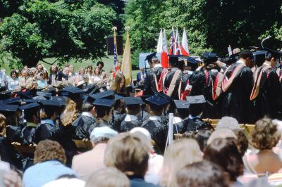 Carol's Graduation

This 35MM Slide States: "Carol's MBA graduation, F. D. U., Florham Park, New Jersey, June 1976".
