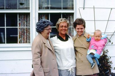 Nana, Gladys Rinehart, Dana & Kim

THIS HAS BEEN RETURNED TO FAMILY

This 35MM Slide States: "Nana, Gladys Rinehart, Dana & Kim, Point Pleasant, Christmas, 1978"
