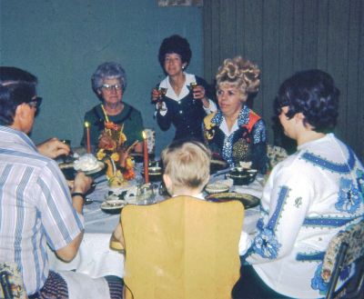 The Noel Family/Florence Colvin Noel

This 35MM Slide States: "Thanksgiving, 1971"

It is believed that Florence Colvin Noel is holding the glass.

