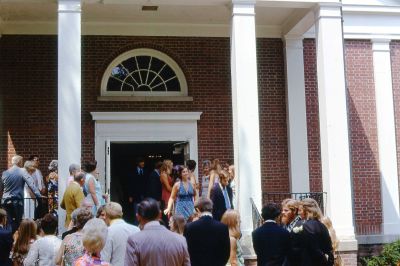 Robin Tucker Muth & Bill Muth Wedding

THIS HAS BEEN RETURNED TO FAMILY

This 35MM Slide States: "Morris Plains Presbyterian Church, Robin Tucker's Wedding, August, 1973."
