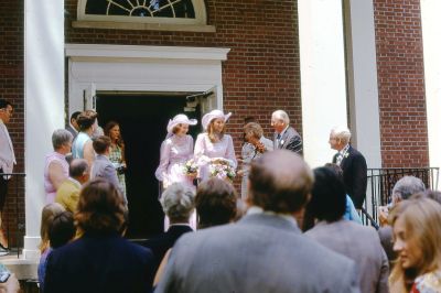 Click to view full size image
==============
Robin Tucker Muth & Bill Muth Wedding
THIS HAS BEEN RETURNED TO FAMILY
This 35MM Slide States: "After Wedding of Robin Tucker & Bill Muth, Presbyterian Church, Morris Plains, New Jersey, August, 1973."
 Robin Tucker Muth & Bill Muth Wedding
THIS HAS BEEN RETURNED TO FAMILY
This 35MM Slide States: "After Wedding of Robin Tucker & Bill Muth, Presbyterian Church, Morris Plains, New Jersey, August, 1973."